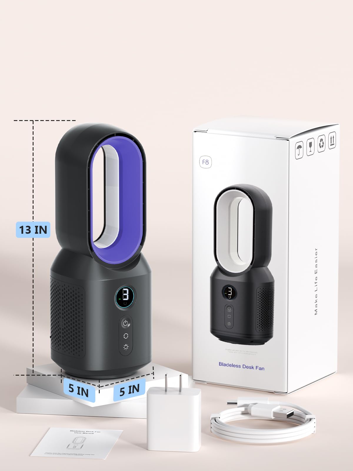 DEIO Bladeless Desk Fan