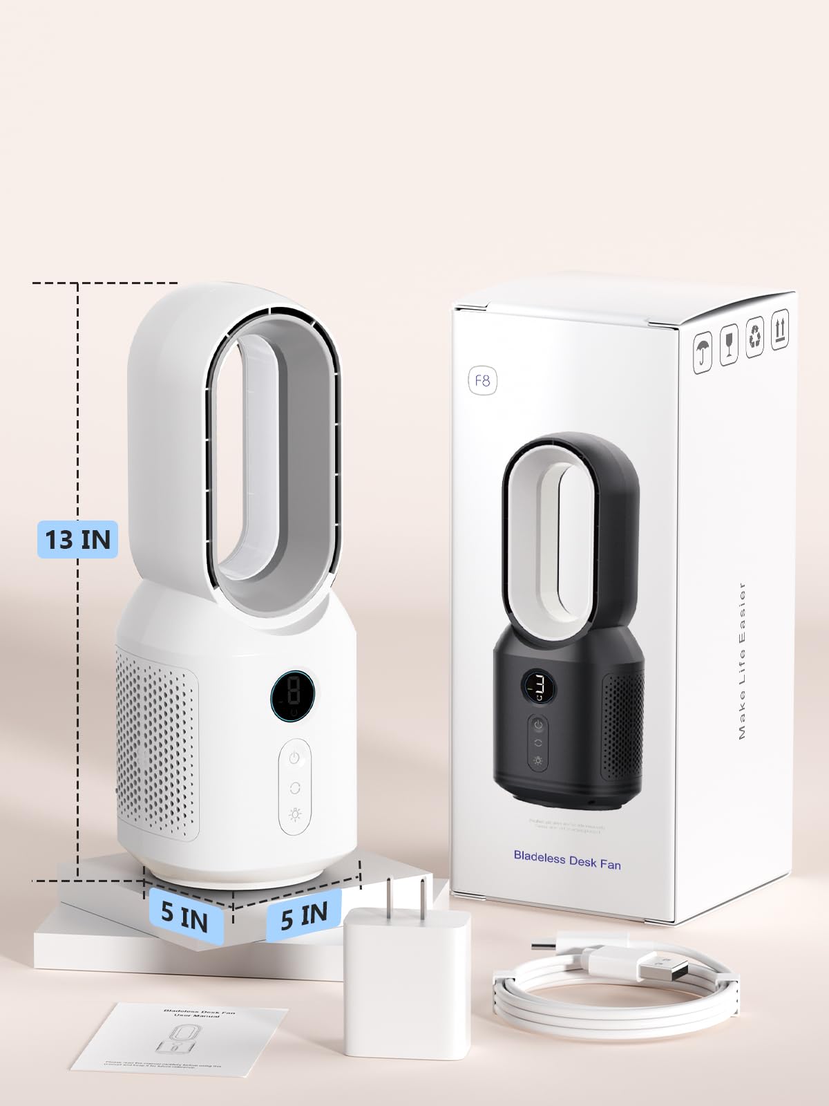 DEIO Bladeless Desk Fan