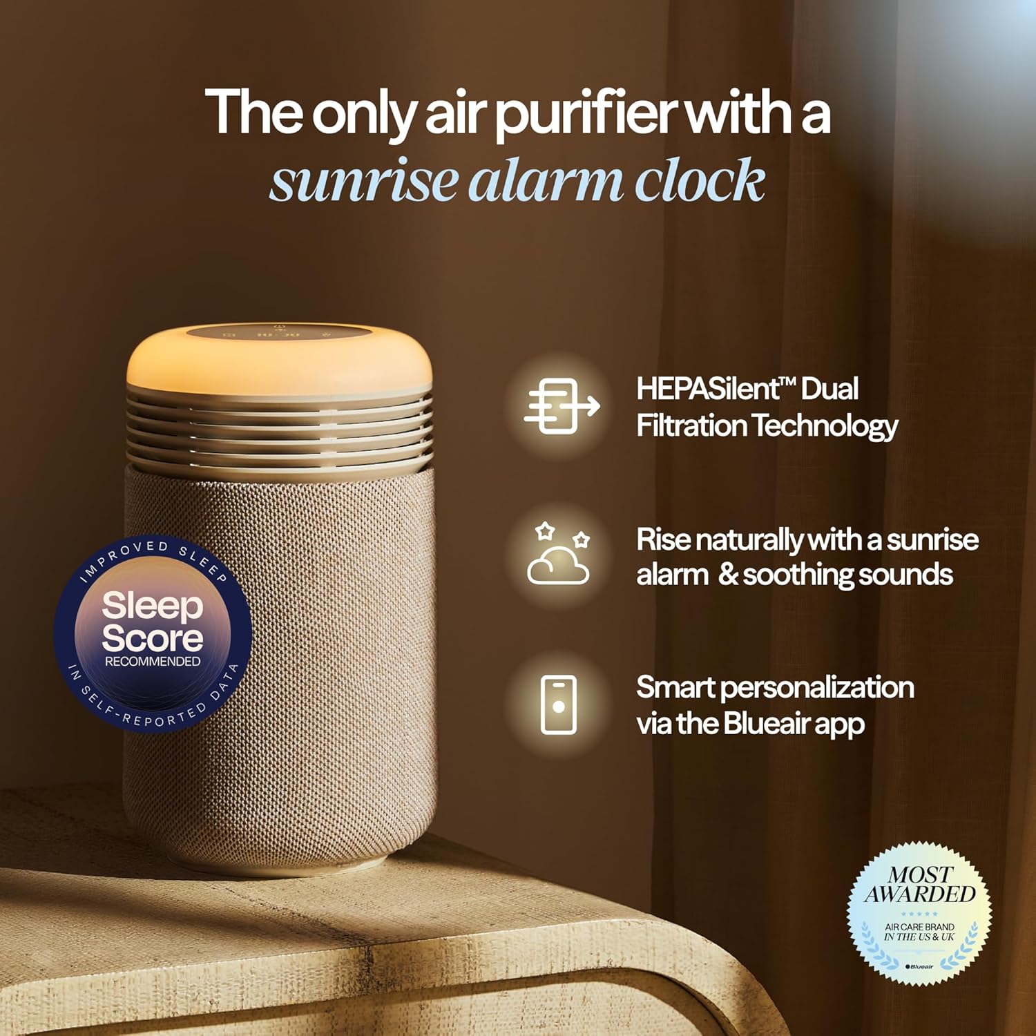 BLUEAIR Sunrise Clock Purifier